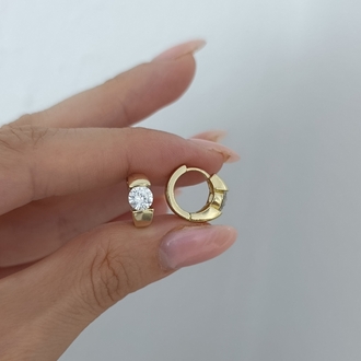 14K Renkte Xuping Stone Halka Küpe