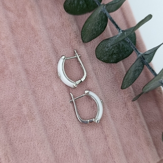 Beyaz Altın İşçiliğinde Xuping White Love Küpe