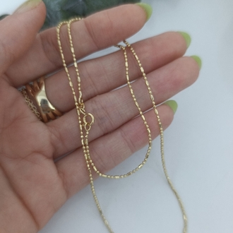 14K Renkte Xuping İnce Şerit Zincir Kolye
