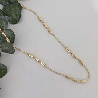 14K Renkte Xuping 45 cm Cylinder Zincir Kolye