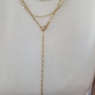 14K Renkte Xuping 60 cm Ataç Zincir Kolye