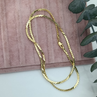 14K Renkte Xuping 50 cm  S Model Kolye 
