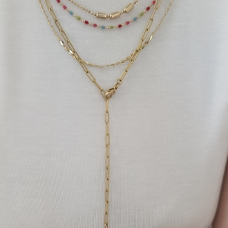 14K Renkte Xuping 60 cm Ataç Zincir Kolye