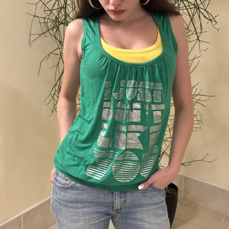 Layered Graphic Tank Top