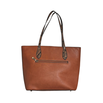 Snakeskin Handle Shoulder Bag