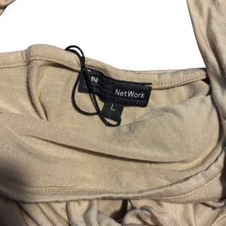 Network Draped Halter Top