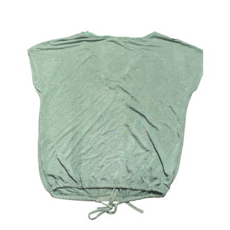 Drawstring Hem V-Neck Top