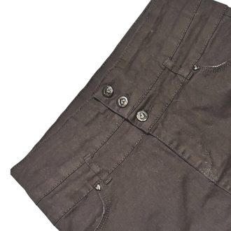 Triple button mini skirt