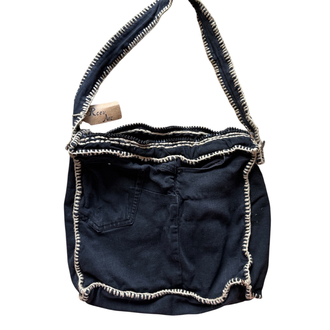 Upcycled Denim Shoulder Bag