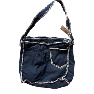 Upcycled Denim Shoulder Bag