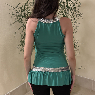 Trim Ruffle top