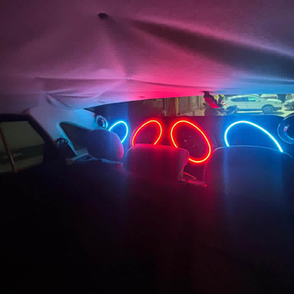 Oval neon ledli mitrange kapağı