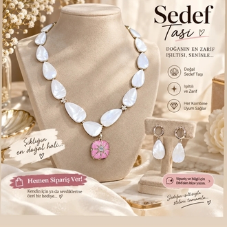 Sedef Damla Taşı kolye