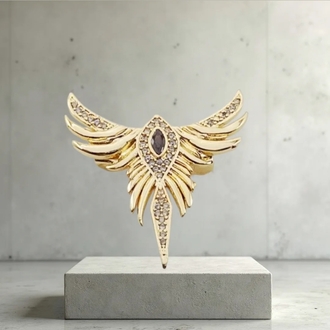 Anka Kuşu Gold Broş 