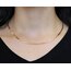 İtalyan çelik kolye rose gold