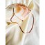 İtalyan çelik kolye rose gold