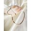 İtalyan çelik kolye rose gold