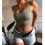 Su Yeşili Çıtçıtlı Body