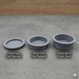 Gecko Feeding Station (Ledge + 3 Bowl Depths)