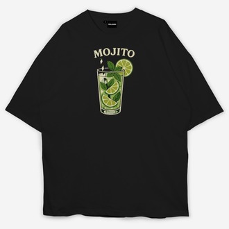Mojito Baskılı Oversize T-shirt 