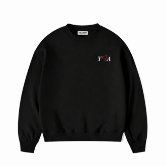 Kişiye özel tasarım baskılı kapşonsuz oversize sweatshirt