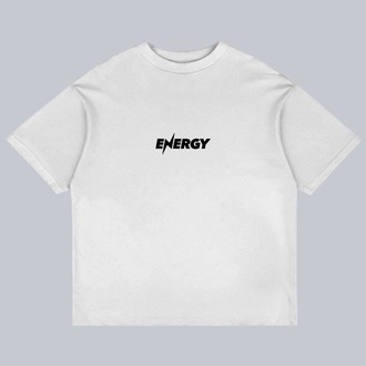 Energy Baskılı Oversize T-shirt