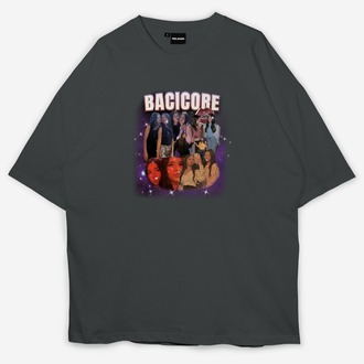 Kişiye özel Bacıcore Özel Tasarım Baskılı Oversize T-shirt 