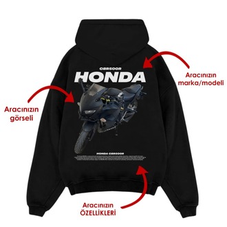 Kişiye özel Araç Tasarım Baskılı Oversize sweatshirt