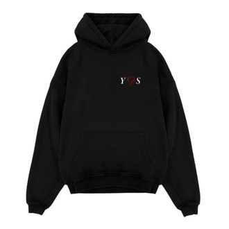 Kişiye özel Kalpli Baş Harf Tasarım Baskılı Oversize sweatshirt