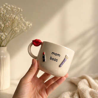 ‘Mom Boss’ El Yapımı Seramik Mug