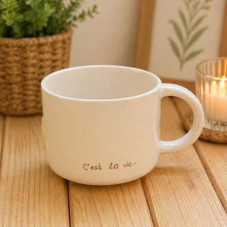 Köpek Figürlü Seramik Mug- Mavi