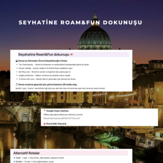 Roma Şehir Rehberi | by Roam&Fun