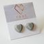 Concrete Heart Earring | Beton Kalp Küpe
