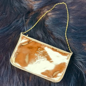 Vintage Paco Rabanne Lady Million Gold Baget Çanta  