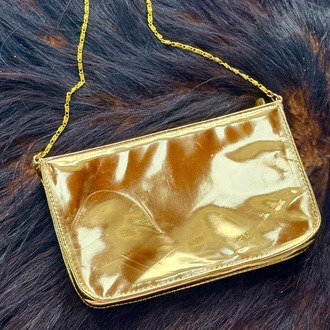 Vintage Paco Rabanne Lady Million Gold Baget Çanta  