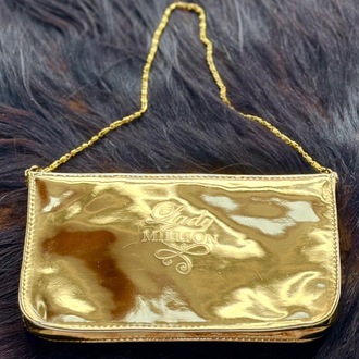 Vintage Paco Rabanne Lady Million Gold Baget Çanta  