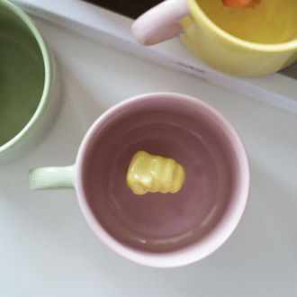 Stoneware Renkli Nah Fincan