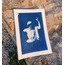 The Martyrdom of Discussion - Cyanotype Print of Socrates