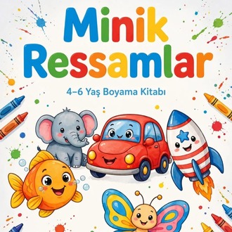 Minik Ressamlar – 4–6 Yaş Boyama Kitabı