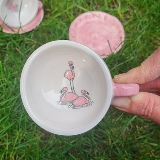 flamingo Türk kahve fincan set 