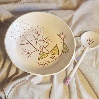 Kaşıklı  Salata Sunum  kasesi 