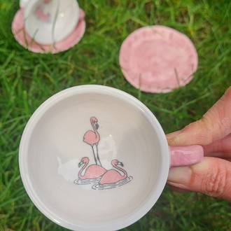 flamingo Türk kahve fincan set 