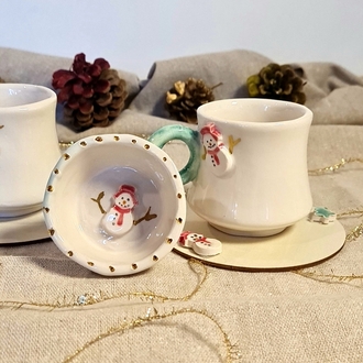 yılbaşı Türk kahve fincanı 2 kişilik 
