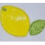limon tabak el yapımı seramik