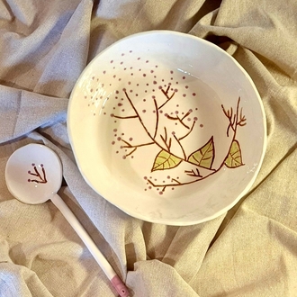 Kaşıklı  Salata Sunum  kasesi 