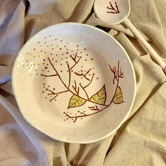 Kaşıklı  Salata Sunum  kasesi 