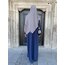 EVA AYROBİN ELBİSE LACİVERT