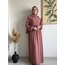 SOFT PEMBE HİRA ELBİSE/FERACE