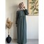 SOFT YEŞİL HİRA ELBİSE/FERACE
