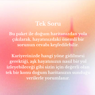 Tek Soru